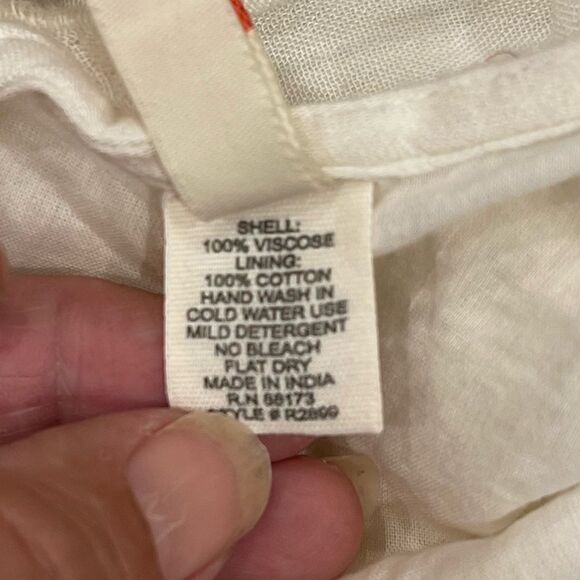 Raga Embroidered Mirrors Halter Boho Dress in Eggshells.Size M - Picture 13 of 17